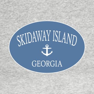 Skidaway Island Georgia Sea Islands Anchor Coastal Blue T-Shirt